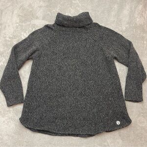 Michael Kors Turtleneck Sweater Womens Wool Blend 2X Gray Logo Pullover